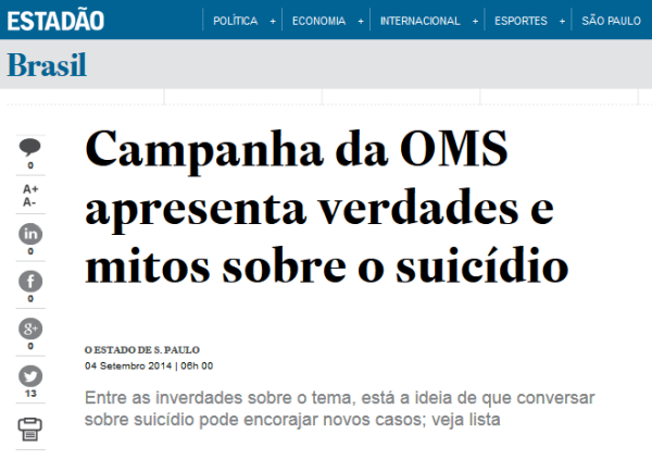 O Estadão 2 - OMS mitos e verdades