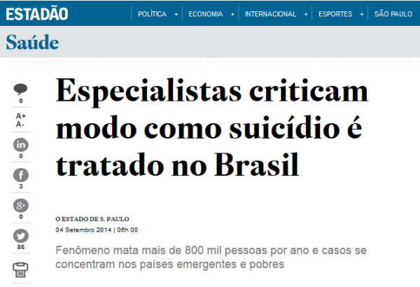 O Estadão 3 - Especialistas criticam Brasil